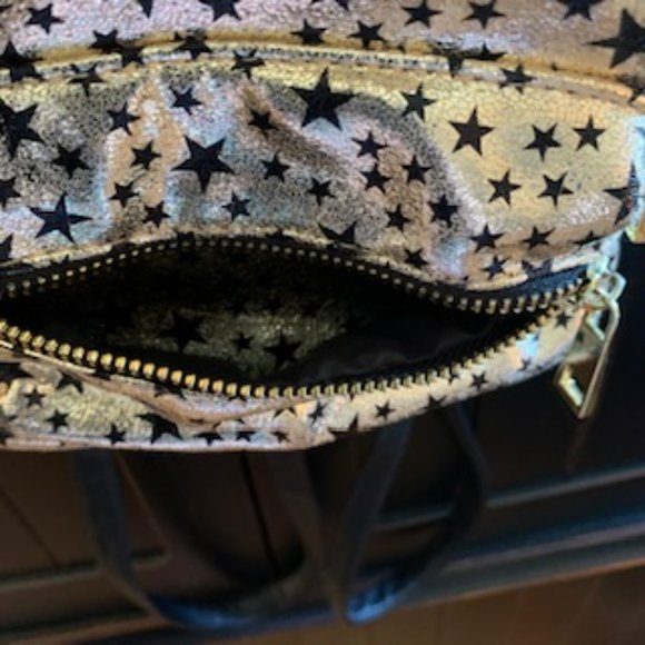 Gold and Black Stars Mini Backpack - Picture 8 of 11